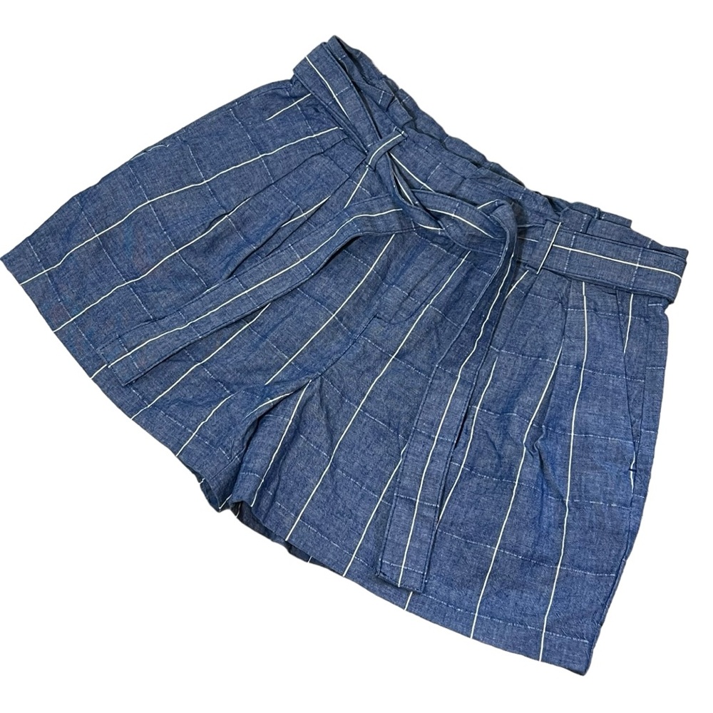 Banana Republic High Waist Paperbag Chambray Shorts Size 2